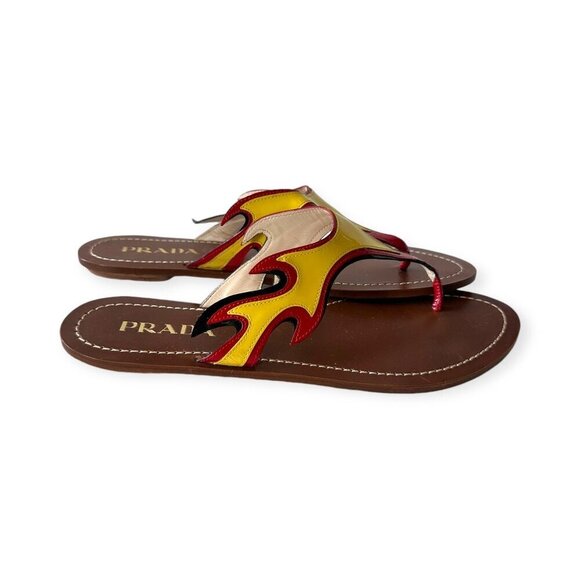 Prada Frame Flat Thong Sandals, Size 39EU, from Prada S/S 2012 Ad Campaign - Picture 6 of 14